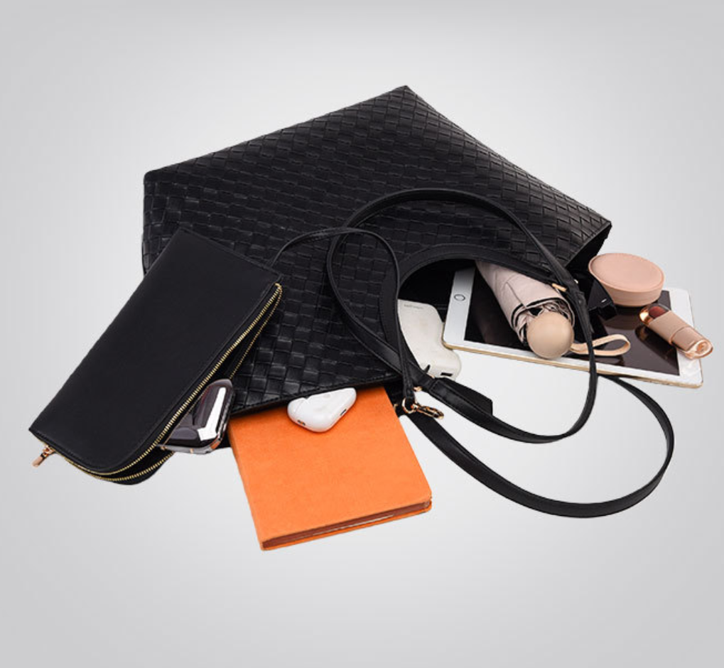 Sophia Woven Carryall Bag
