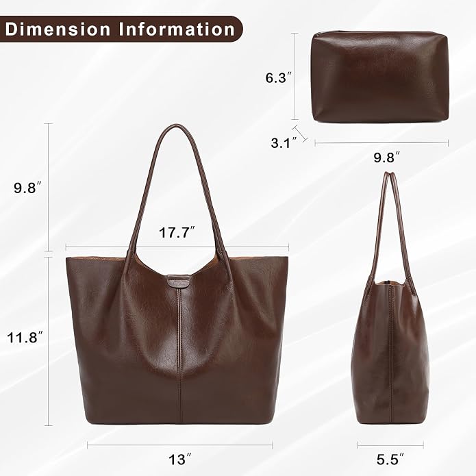 Luxe Vegan Carryall Tote