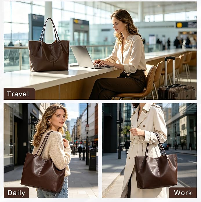 Luxe Vegan Carryall Tote